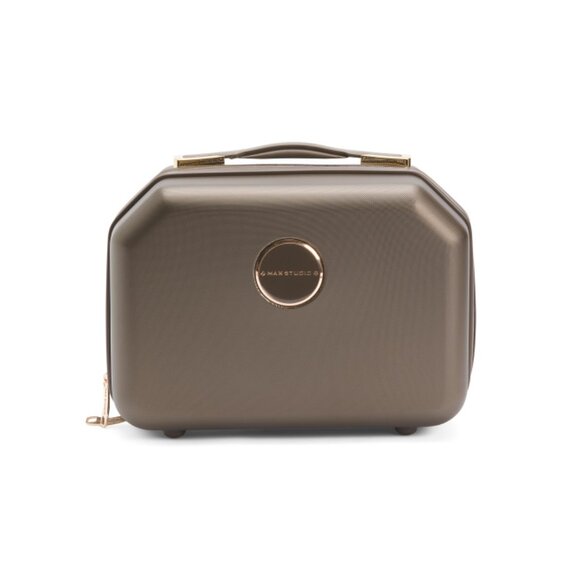 MAX STUDIO Olivine 13in Hexagon Top Handle Vanity Case - Picture 1 of 2